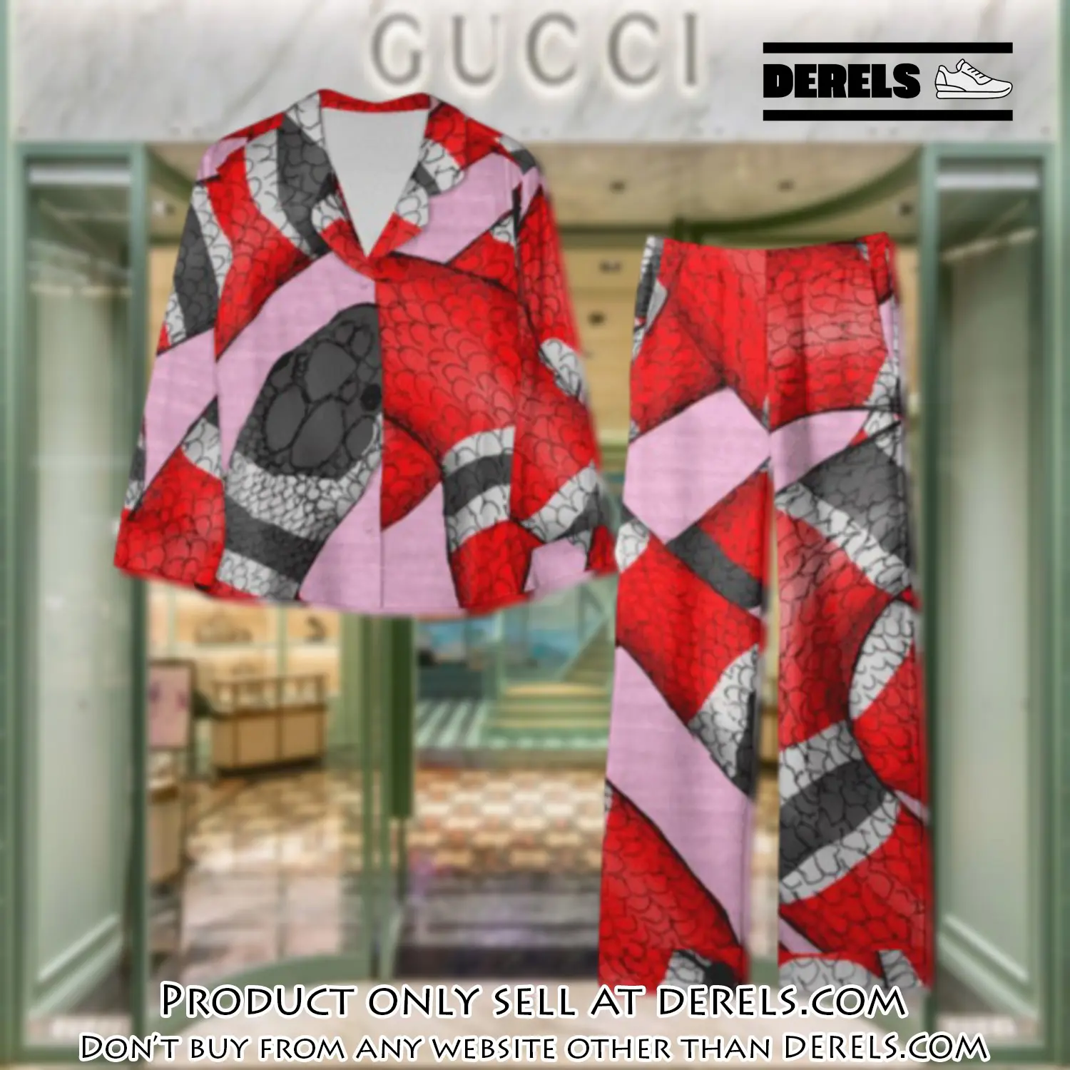 Trending luxury gc satin pajama set pjs1062 dr3443542